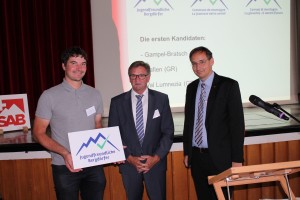 Vergabe des Labels an die Gemeinde Safiental