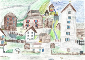 kinderzeichnung_lumnezia_so_sieht_mein_dorf_aus