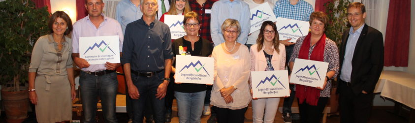 Le SAB honore huit communes pour leur engagement en faveur de la jeunesse Foto Preisverleihung 24.08.2017